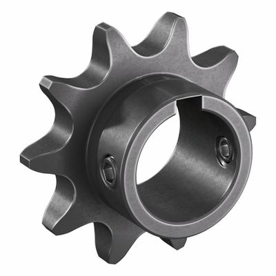 TSUBAKI Single Strand Sprocket: 50, For 5/8 in Chain Pitch, 1 in Bore Dia, 10 Teeth - Size 50 Fixed-Bore Roller Chain Sprockets