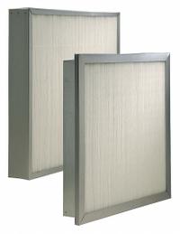 KOCH Minipleat Air Filter: 24 in x 24 in x 4 in, Fiberglass, Galvanized Steel, Single Header (MPN 120-720-001). Key specifications — Brand: KOCH; Frame or Header Material: Galvanized Steel; Media Material: Fiberglass.