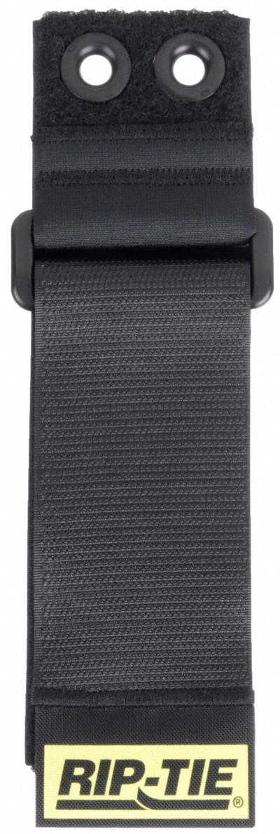 RIP-TIE Hook-and-Loop Cinch Strap: 16 in Lg, 4.00 in, 2 in Wd, 90 lb Tensile Strength - Grommet Mount Hook-and-Loop Cable Ties