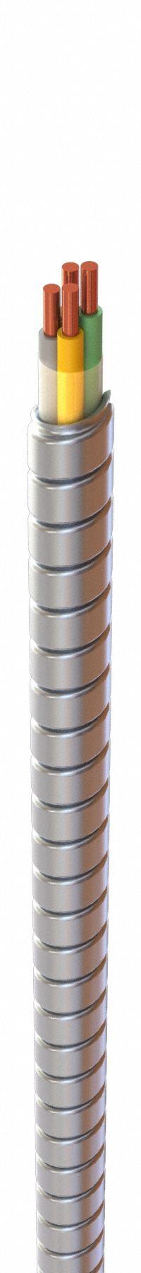 AFC CABLE Metallic Clad Building Cable: 12 AWG, 3 Conductors, Copper, 250 ft, Galvanized Steel (MPN S005B42T00). Key specifications — Brand: AFC CABLE.