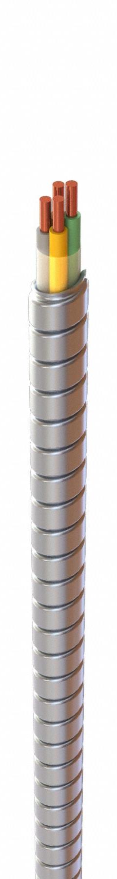 AFC CABLE Metallic Clad Building Cable: 12 AWG, 3 Conductors, Copper, 250 ft, Galvanized Steel (MPN S005B42T00). Key specifications — Brand: AFC CABLE.