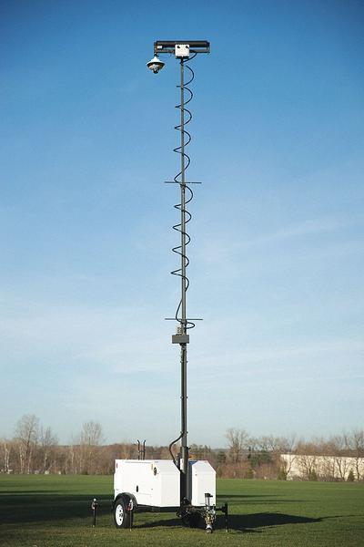 COMMANDER 3400 Surveillance Trailer: Surveillance Trailer, 7 ft Collapsed Ht - Portable Mounted Video Surveillance Systems