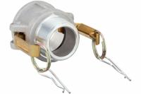 Cam and Groove Coupling: 1 1/2 in Coupling Size, 1 1/2 in Hose Fitting Size, 2 43/64 in Overall Lg (MPN 3LX11). Key specifications — Thread Size: 1-1/2 in -11-1/2; Fitting Type: MNPT; Gasket Material: Nitrile; Brand: APPROVED VENDOR.