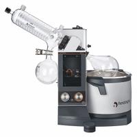 HEIDOLPH Rotary Evaporator: Manual, 5 L, 10 RPM to 280 RPM, 1,300 W Heating Capacity (MPN 036041040). Key specifications — Brand: HEIDOLPH; Height Adjustment Method: Manual; Included Glassware Series and Type: G1 Diagonal Condenser; Vacuum Controller: No; Vapor Temperature Sensor: No; Features: LED Ring Lights and Pictogram.