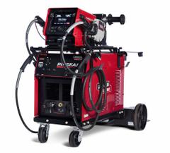 LINCOLN ELECTRIC Multiprocess Welder: Pipefab, DC, MIG Pack w/Dual-Wire Feeder (MPN K3734-1). Key specifications — Maximum Amperage (Stick): 400 A; Maximum Amperage (TIG): 400 A; Input Voltage (Nominal) (Merch - Table Column, Filters): 460V.