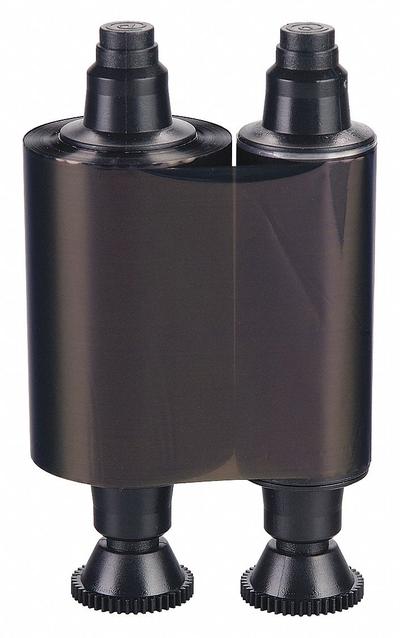 ID Card Printer Ribbon: Black, 1,000 Prints per Roll, 2 in Overall Ht - Ribbons for ID Card Printers