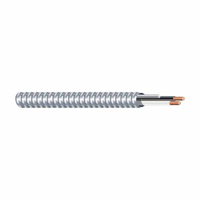 SOUTHWIRE Metal Clad Cable: 8 AWG, 3 Conductors, Copper, 50 ft, Aluminum, Std - Standard Metal-Clad Cables