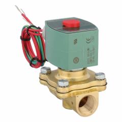 REDHAT Solenoid Valve: 2-Way, Normally Closed, 1/2 in Pipe Size, 110V AC/120V AC, Watertight (MPN 8210G094V). Key specifications — Pipe Size: 1/2 in; Voltage: 120V AC; Brand: REDHAT; Coil Enclosure: Watertight.