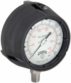 WINTERS Process Pressure Gauge: 0 psi to 200 psi, White, 4 1/2 in Dial, 1/2 in NPT Male, Bottom, PPC (MPN PPC5066-SG45). Key specifications — Brand: WINTERS; Pointer Color: Black; Accuracy: ±0.5%; Dial Color: White; Gauge Wetted Parts: Stainless Steel; Case Material: Phenolic; Vibration Resistance Properties: Field-Fillable; Pressure Range: 0 psi to 200 psi.