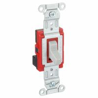 HUBBELL Wall Switch: Toggle Switch, Single Pole, Maintained, Gray, 120/277V AC, 20 A (MPN SNAP1221GY). Key specifications — Illuminated: No; Voltage Rating: 120/277V AC.