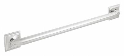 SPEAKMAN Wall Grab Bar: Straight, 48 in Lg, 1 1/4 in Dia, Stainless Steel, Polished Chrome - Standard Grab Bars