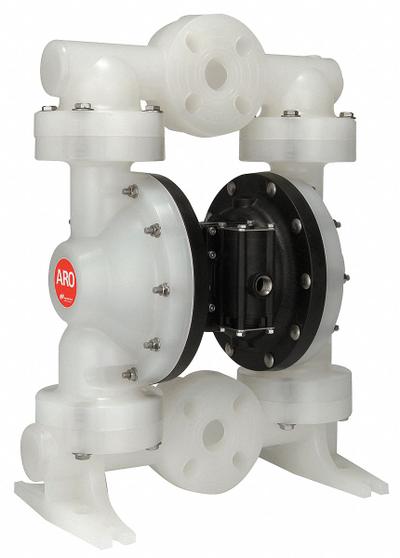 ARO Double Diaphragm Pump: Polypropylene Body, 1 1/2 in, Flange Connection - Polypropylene Housing AODD Pumps