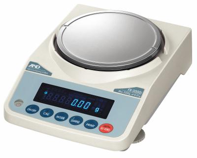 A&D WEIGHING Compact Bench Scale: 3,200 g Capacity, 0.01 g Readability, 0.01 g Repeatability - Precision Lab Balances