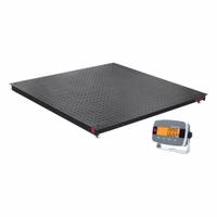 OHAUS Floor Scale: 2,500 lb Wt Capacity - Imperial, 0.5 lb/0.2 kg Readability, Floor Scale (MPN i-DF33P2500B1R). Key specifications — Weighing Units: metric ton; Platform Material: Carbon Steel; Connection Ports: RS-232; Brand: OHAUS; Series: Defender™ 3000; Readability: 0.5 lb/0.2 kg.