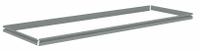 TENNSCO Shelf: 60 in x 24 in, 750 lb Load Capacity, Gray, Shelf (MPN ZBES-6024). Key specifications — Includes: (4) Beams; Shelf Configuration: Single Straight; Color: Gray; Frame Material: Steel; Brand: TENNSCO; Frame Finish: Zinc Plated; Product Type: Shelf.