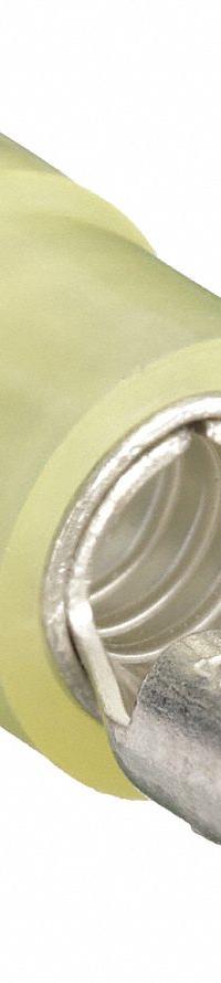 GRAINGER Wire Disconnect: Female Socket, Yellow, Nylon, Partial Coverage, 12 AWG – 10 AWG Wire Size (MPN 24C855). Key specifications — attr1307035: GRAINGER; attr1307036: 24C855.
