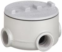Conduit Outlet Body: Aluminum, GRU, 3/4 in Trade Size, XAT Body, 13.5 cu in Body Capacity (MPN GRU75-A). Key specifications — Series: For Standard Body; Compatible Conduit Trade Size: 3/4 in; Thread Gender: Female; Hub Style: Threaded; Cover Included: Yes; Body Style: XAT; Connection Type: Threaded; Back Type: Round.