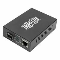 TRIPP LITE Fiber to Ethernet Media Converter: Ceiling, 2 Ports, LC/RJ45, Multimode, Type 2 PoE+ (MPN N785-P01-LC-MM1). Key specifications — Port Type: RJ45; Mode Type: Multimode; Manufacturer Part Number: N785-P01-LC-MM1; Brand: TRIPP LITE; Features: Plug-and-Play with No Additional Software Required for Connection; Product Type: Fiber to Ethernet Media Converter; Maximum Input Voltage: 240V AC; Mounting Location: Ceiling.