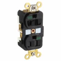 HUBBELL Receptacle: Duplex, 5-15, Black, 125V AC, 15 A, 2 Pole / 3 Wire (MPN HBL5262BKWR)