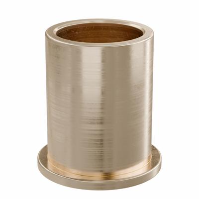 OILITE Flanged Sleeve Bearing: Bronze, SAE 841, 12 mm Bore, 15 mm OD, 20 mm Lg - Lubricated General Purpose Metallic Flanged Sleeve Bearings