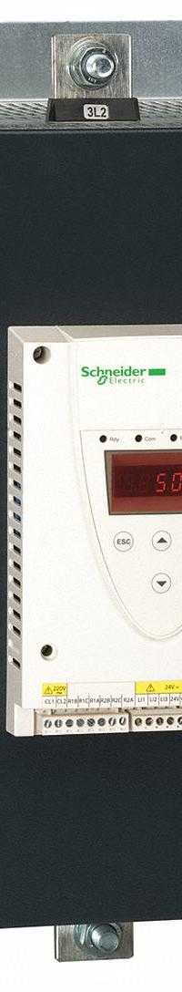 SCHNEIDER Soft Start: 230-440V AC, 590 A Output Current, With Bypass, IP00, 60/50 Hz, Three Phase (MPN ATS22C59Q). Key specifications — attr1380771: 230V AC; attr1380759: ATS22C59Q.