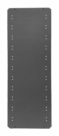 EQUIPTO Shelf: 36 in Overall Wd, 24 in Overall Dp, Solid Shelf, 18 ga, Gray, 721 lb Shelf Capacity (MPN 6232-GY). Key specifications — attr37155: Gray; attr37156: Powder Coated; attr37160: Steel; attr33654: EQUIPTO.