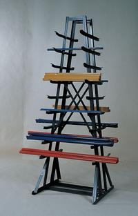 JARKE Cantilever Rack: Standalone, Medium-Duty, 30 in x 30 1/2 in x 84 in, Straight Arm (MPN CR-833). Key specifications — Arm Style: Straight; Brand: JARKE.