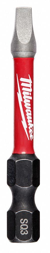 MILWAUKEE Power Bit: Power Bit, Imperial, #3 Bit Size, S3 Bit Industry Size, Std, 2 in Overall Lg (MPN 48-32-4473). Key specifications — attr1119721: Standard; attr1119722: MILWAUKEE; attr1119715: Alloy Steel; attr1119719: Hex; attr1202622: #3.