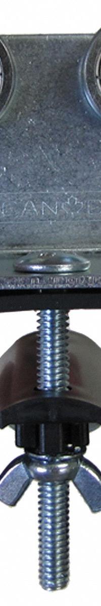 GLEASON Festoon Intermediate Trolley: C-Rail, Round, 3 in Overall Lg (MPN C35-ITG). Key specifications — Compatible Cable Type: Round; Trolley Wheel Material: Steel; Brand: GLEASON; Compatible Track Type: C-Rail; Material: Steel.