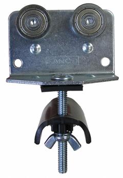GLEASON Festoon Intermediate Trolley: C-Rail, Round, 3 in Overall Lg (MPN C35-ITG). Key specifications — Compatible Cable Type: Round; Trolley Wheel Material: Steel; Brand: GLEASON; Compatible Track Type: C-Rail; Material: Steel.