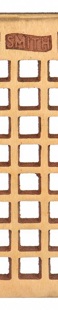 JAY R. SMITH MFG. CO Grate: A, Square, 5 5/8 in Overall Wd, 1/2 in Overall Ht, Bronze, Bronze (MPN B06PBG). Key specifications — Finish: Bronze; Brand: JAY R. SMITH MFG. CO; Color Family: Bronze.
