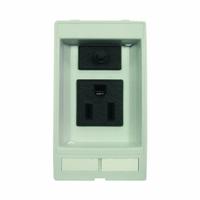 MURRELEKTRONIK Socket Insert: NEMA 5-15, (1) 3A Fuse, 125 V AC Socket Volt Rating, 51 mm x 88 mm (MPN 4000-68000-0110000). Key specifications — Brand: MURRELEKTRONIK; Socket Configuration: NEMA 5-15; Resets: (1) 3A Fuse; Insert Design: Power Insert with 3A Reset.