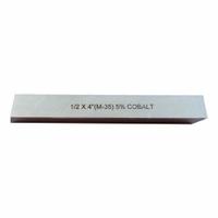 WESTWARD Lathe Tool Blank: Cobalt, Bright (Uncoated), 1/2 in Overall Wd, 1/2 in Overall Ht (MPN 4WZX1)