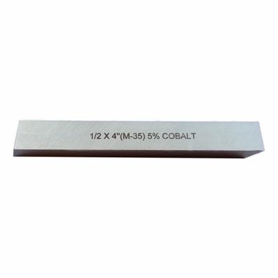 WESTWARD Lathe Tool Blank: Cobalt, Bright (Uncoated), 1/2 in Overall Wd - Machining