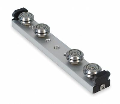 BISHOP-WISECARVER Linear Guide Carriage Assembly: SW, Size 3, 4-Roller Assembly - Bishop-Wisecarver UtiliTrak SW Wheel Plate Assemblies