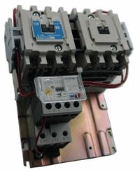 EATON NEMA Magnetic Motor Starter: Reversing, 3 Poles, NEMA Size 2, 45 A, 240V AC Coil (MPN AN59GN0B5E045). Key specifications — Brand: EATON; Auxiliary Contact Form: 1NO; Coil Voltage: 220/240V AC; Phase: Three; Operator: None; Operator Controls: None; Auxiliary Contacts Included: 1NO; Signaling Features: Pilot Light.