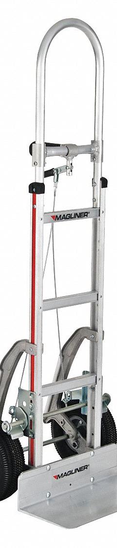 MAGLINER General Purpose Hand Truck: 500 lb, Single-Pin, Silver, Aluminum, Pneumatic (MPN NPK13CG245). Key specifications — Brand: MAGLINER.