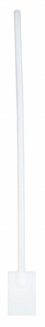 Stirring Paddle: Scraper, Non-Sterile, HDPE, 6 1/2 ft Overall Lg, 3 in Overall Wd, 6 ft Handle Lg (MPN 107195). Key specifications — Product Type: Scraper; Brand: APPROVED VENDOR; Coating: Uncoated; Color: White.
