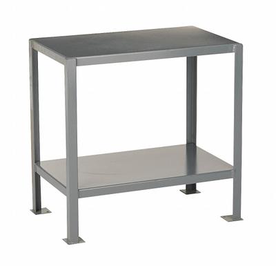 JAMCO Work Table: Fixed Ht, Steel, 24 in x 24 in, 2,000 lb Overall Load Capacity - Steel-Top Worktables
