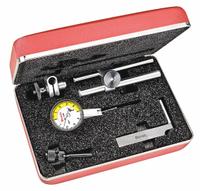 STARRETT Tilted-Face Dial Test Indicator: 0 in to 0.02 in, Swivel Head, Inch, 0.0001 in (MPN 708BCZ). Key specifications — attr1184166: Swivel Post Snug with Dovetail Indicator Clamp; attr1200917: Tilted-Face Dial Test Indicator; attr1184127: 708BCZ; attr1184167: STARRETT; attr1184108: 0.0001 in.