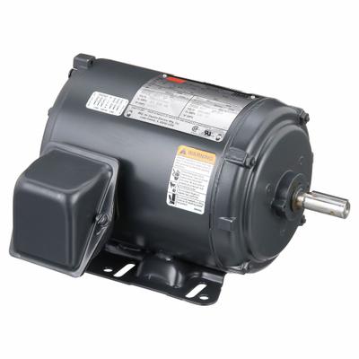 Dayton General Purpose Motor: Rigid Base Mount, Totally Enclosed Fan Cooled, 1 hp - Rigid Base 3-Phase General Purpose AC Motors