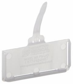 QUANTUM STORAGE SYSTEMS Label Holder: 3 in x 1 3/8 in, Clear, Adhered, 25 Label Holders, 25 PK (MPN PS-LH3CL). Key specifications — Color: Clear; Label Attachment Type: Adhered; Finish: Unfinished; Mounting Type: Hanging; Material: Plastic; Brand: QUANTUM STORAGE SYSTEMS.