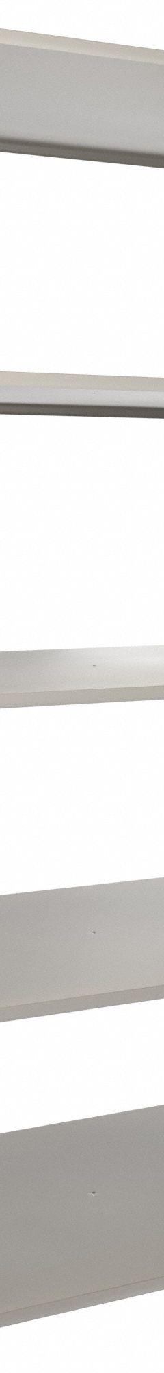 TENNSCO Boltless Shelving: Starter, Medium-Duty, 48 in x 36 in, 90 in Overall Ht, 5 Shelves, Steel (MPN LS-5-4836-7). Key specifications — Finish: Powder Coated; Maximum Post Load Capacity: 3,500 lb with Beams Evenly Spaced at 24 in; Decking Material: Steel; Color: Sand; Beam Profile: Low Profile; Brand: TENNSCO; Side Panel: Closed (Starter); Open (Add-On).