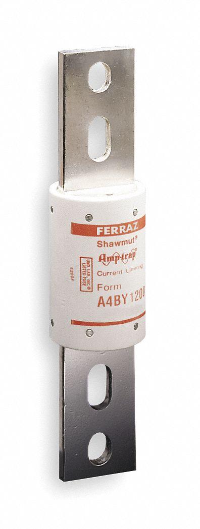 MERSEN Fuse: Class L, A4BY Series, Bolt-On Body, Time-Delay, 4 kA, 600 V AC - Time-Delay Bolt-On Fuses