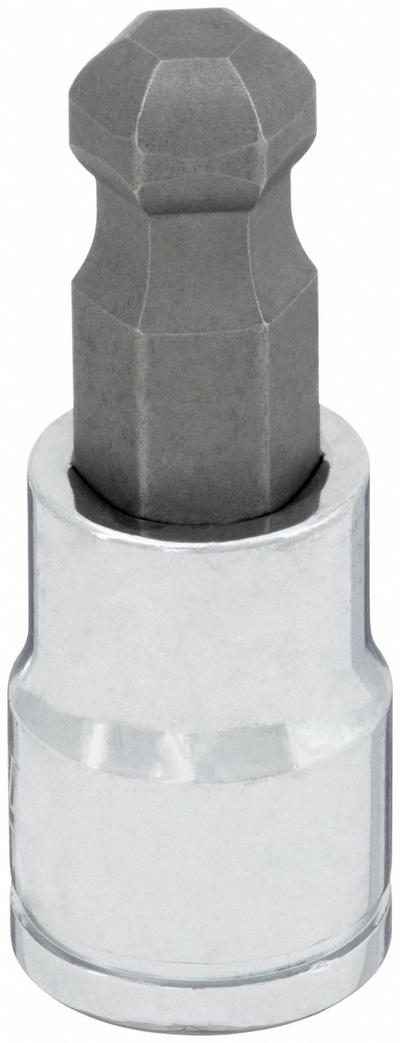 WESTWARD Socket Bit: 3/8 in Drive Size, Hex Tip, 9 mm Tip Size, 1 31/32 in Overall Lg - Ball-End Hex Bit Sockets