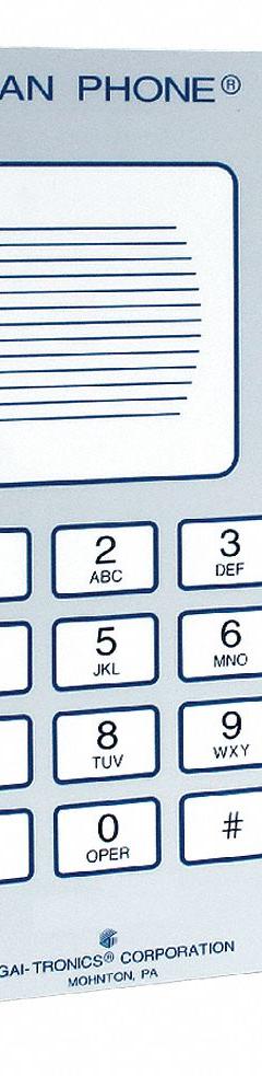 HUBBELL GAI-TRONICS Cleanroom Telephone: Surface Mount, Clean Room Speakerphones, Surface, 295-001W. Key specifications — Resistance Properties: Chemical Resistant; Speakerphone: Yes; Voicemail: No; Volume Control: No; Manufacturer Part Number: 295-001W; Cord Type: Cordless; Call Waiting: No; Caller ID: No.