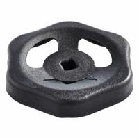 JW WINCO Valve Handwheel: 6 Point, 50 mm Handle Dia, 6 mm Square Spindle, Black, Steel (MPN 227.6-ST-50-V6-SW). Key specifications — attr984147: JW WINCO; attr1137075: 6 mm; attr984148: Through Hole; attr984152: Steel; attr984154: 6 Point.