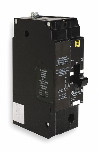 SQUARE D Miniature Circuit Breaker: 70 A, 277V AC, Single Phase, 18kA at 277/480V AC - EDB & EGB Series, Bolt-On Square D Miniature Circuit Breakers