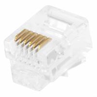 MONOPRICE Modular Plug: Modular Plug RJ12, Stranded, 50pk Pack Size, 50 (MPN 7270). Key specifications — Brand: MONOPRICE; Color: Clear; Compatible Cable Shape: Flat; Compatible Number of Fibers: Duplex; Compatible Wire Solid/Stranded: Stranded; _Pack Size: 50pk.