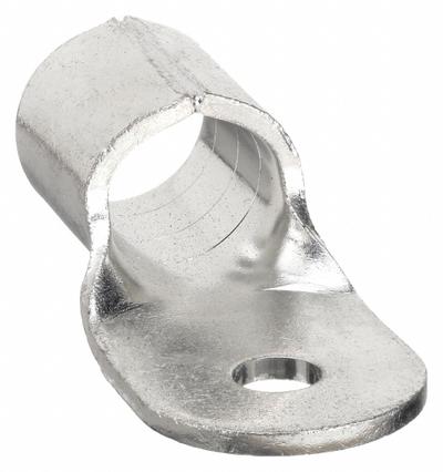 BURNDY Ring Terminal: Bare, 3/8 in Stud Size, 2/0 AWG to 2/0 AWG Wire Sizes - Non-Insulated Ring Terminals